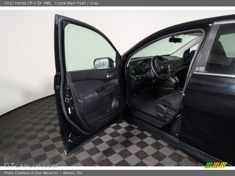 Crystal Black Pearl / Gray 2012 Honda CR-V EX 4WD