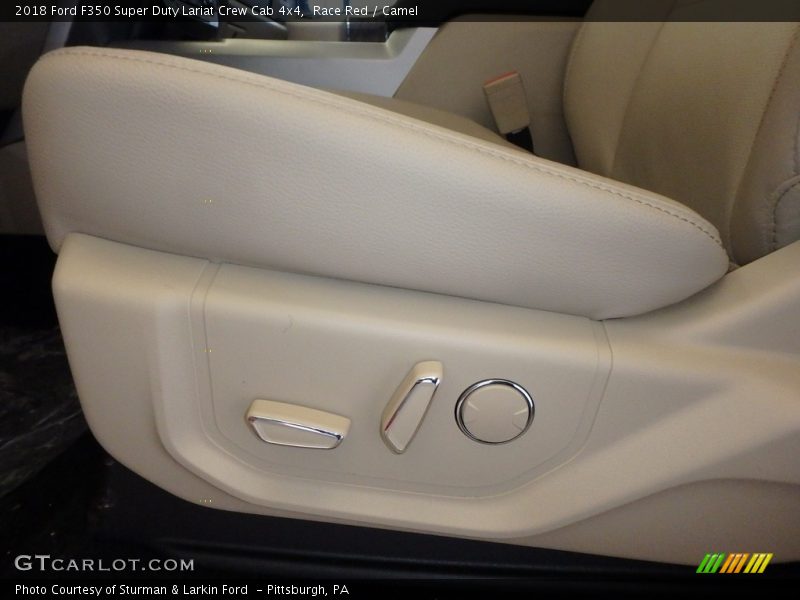 Race Red / Camel 2018 Ford F350 Super Duty Lariat Crew Cab 4x4