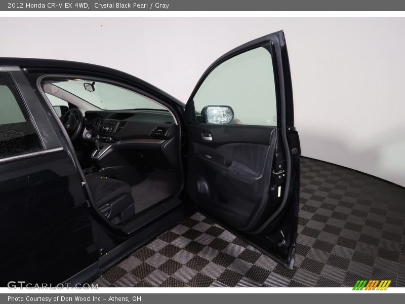 Crystal Black Pearl / Gray 2012 Honda CR-V EX 4WD