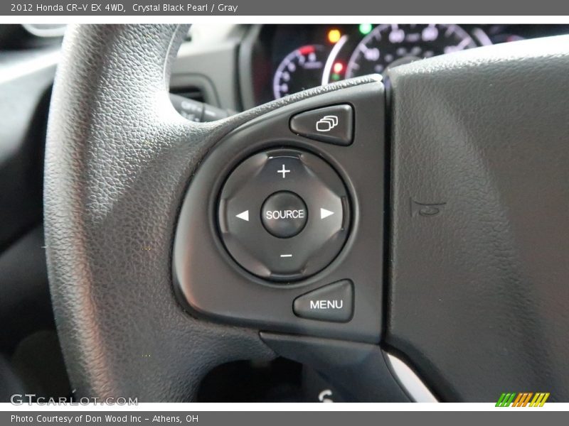 Crystal Black Pearl / Gray 2012 Honda CR-V EX 4WD