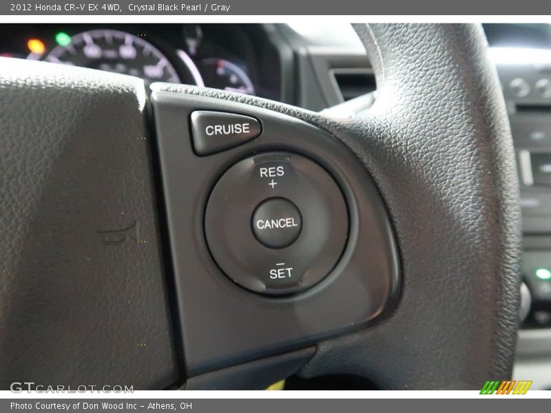 Crystal Black Pearl / Gray 2012 Honda CR-V EX 4WD