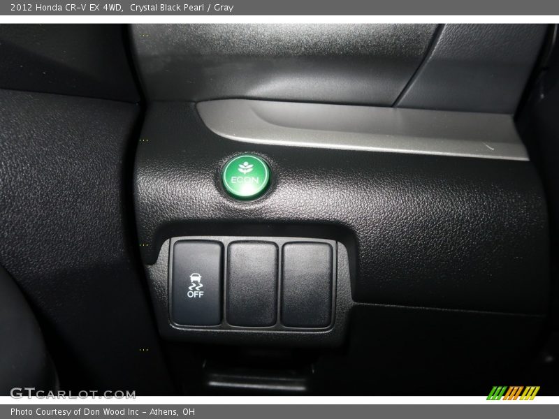 Crystal Black Pearl / Gray 2012 Honda CR-V EX 4WD