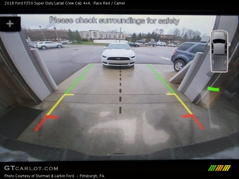 Race Red / Camel 2018 Ford F350 Super Duty Lariat Crew Cab 4x4