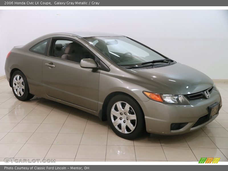 Galaxy Gray Metallic / Gray 2006 Honda Civic LX Coupe