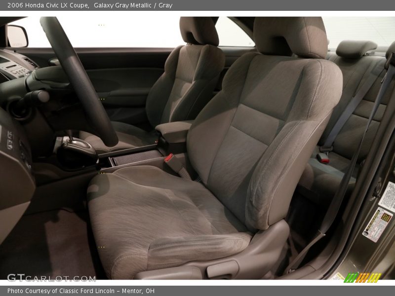Galaxy Gray Metallic / Gray 2006 Honda Civic LX Coupe