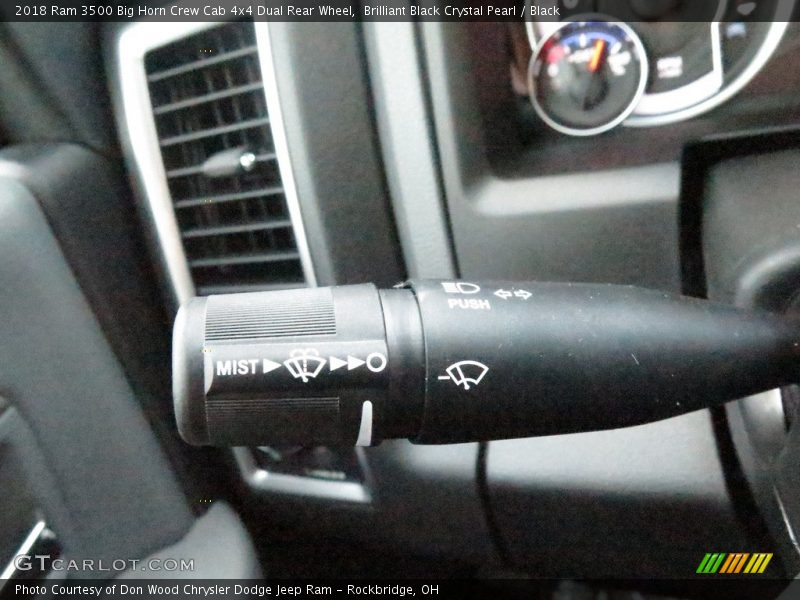 Brilliant Black Crystal Pearl / Black 2018 Ram 3500 Big Horn Crew Cab 4x4 Dual Rear Wheel