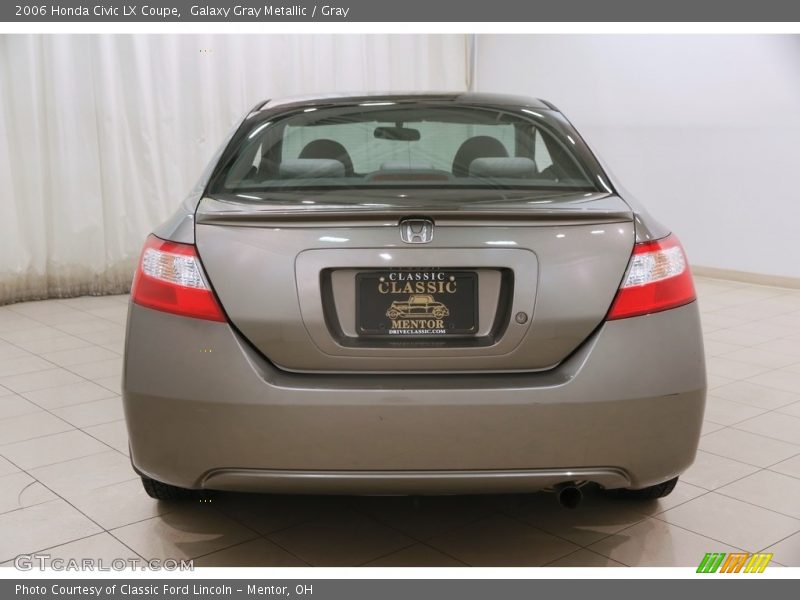 Galaxy Gray Metallic / Gray 2006 Honda Civic LX Coupe