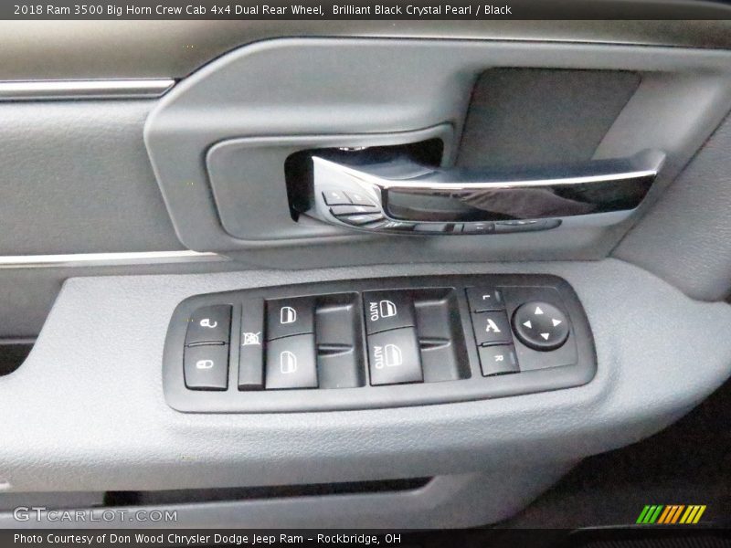 Brilliant Black Crystal Pearl / Black 2018 Ram 3500 Big Horn Crew Cab 4x4 Dual Rear Wheel