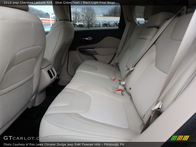 Olive Green Pearl / Black/Light Frost Beige 2019 Jeep Cherokee Latitude 4x4