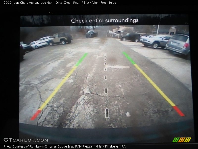 Olive Green Pearl / Black/Light Frost Beige 2019 Jeep Cherokee Latitude 4x4