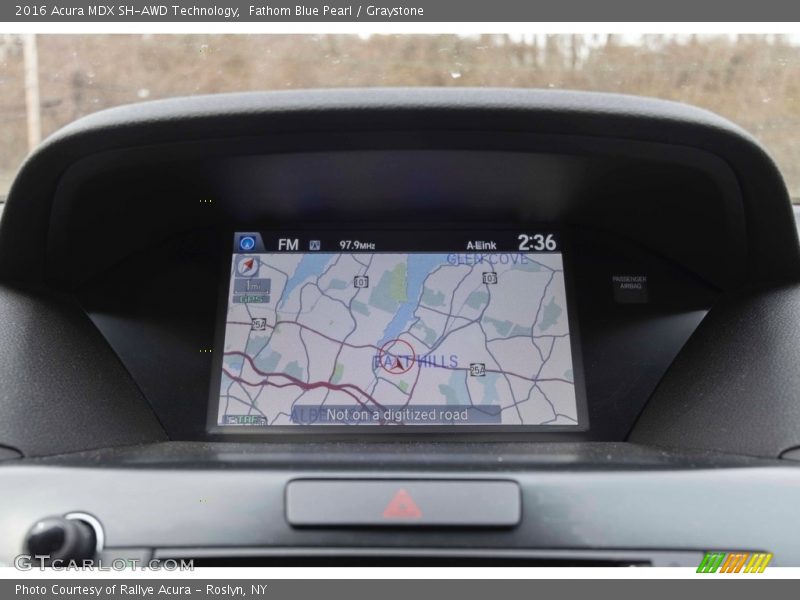 Fathom Blue Pearl / Graystone 2016 Acura MDX SH-AWD Technology