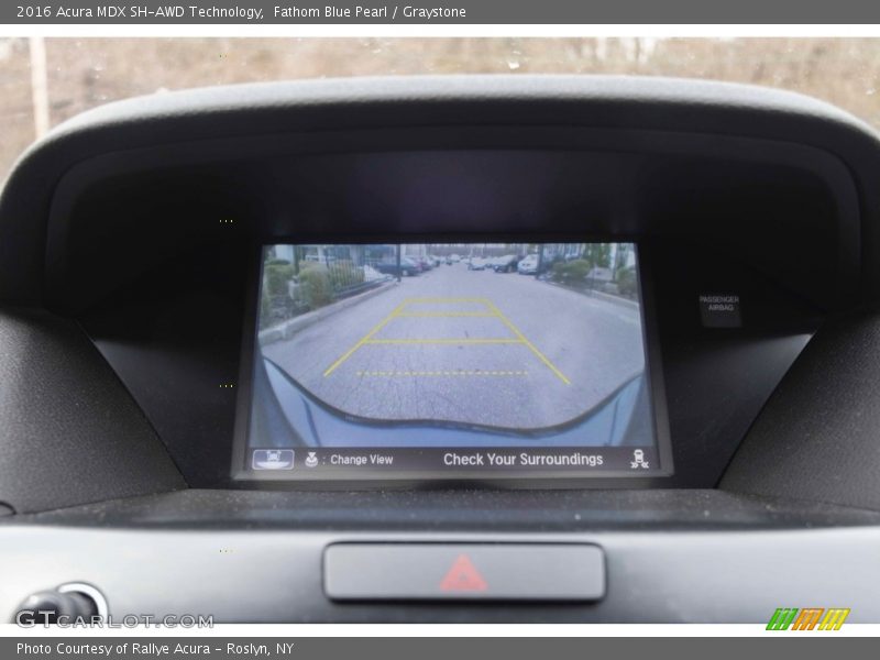 Fathom Blue Pearl / Graystone 2016 Acura MDX SH-AWD Technology