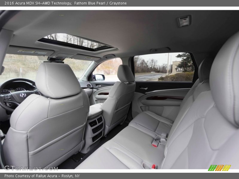 Fathom Blue Pearl / Graystone 2016 Acura MDX SH-AWD Technology