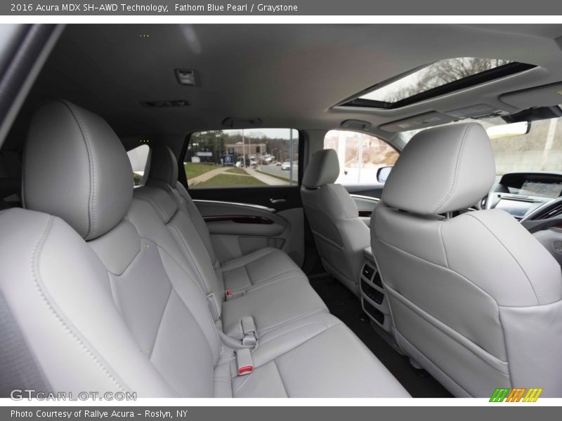 Fathom Blue Pearl / Graystone 2016 Acura MDX SH-AWD Technology
