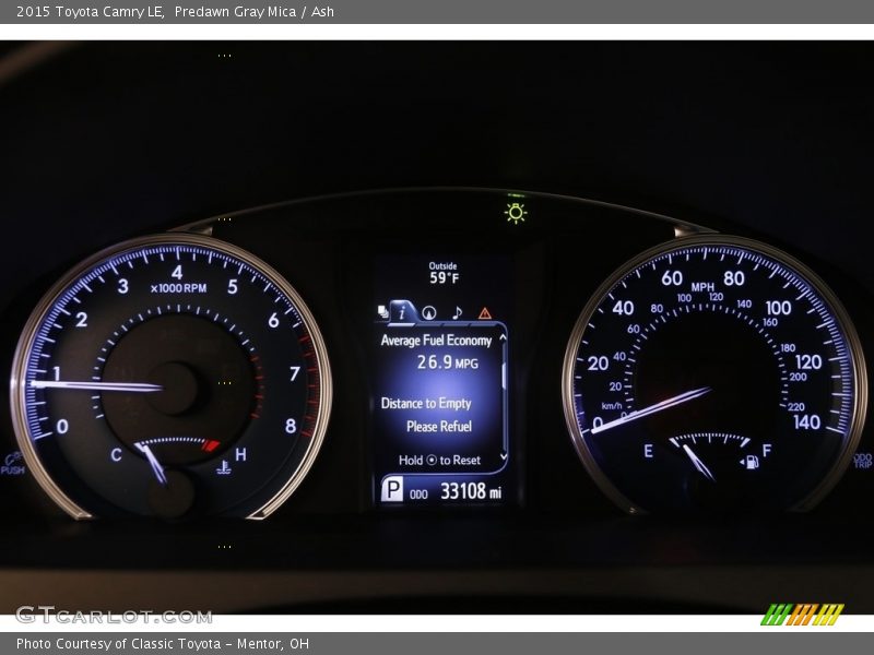 Predawn Gray Mica / Ash 2015 Toyota Camry LE