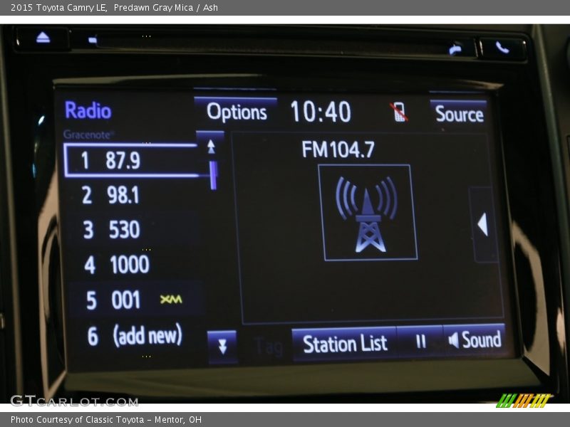 Predawn Gray Mica / Ash 2015 Toyota Camry LE