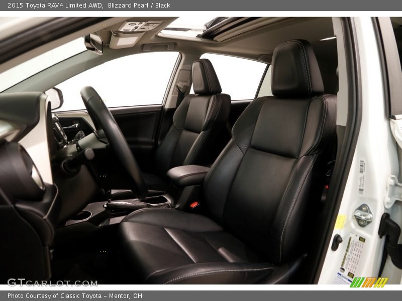 Blizzard Pearl / Black 2015 Toyota RAV4 Limited AWD