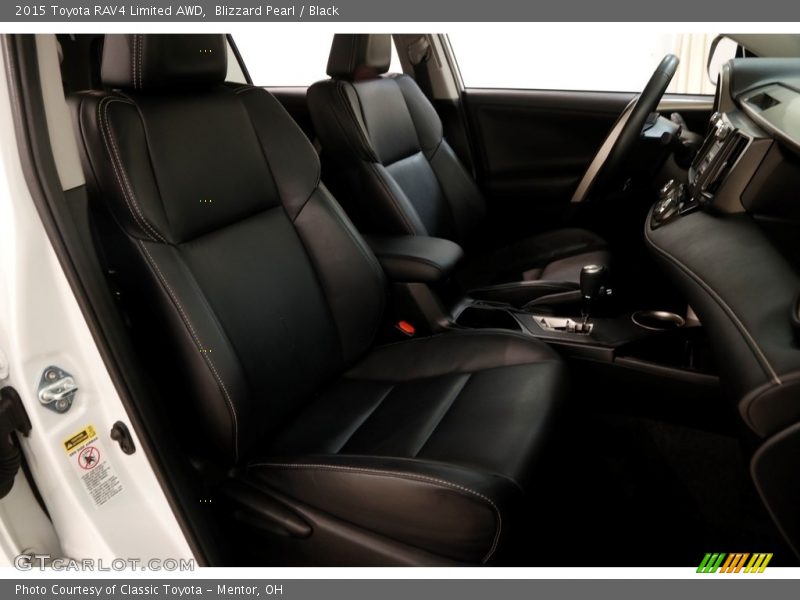 Blizzard Pearl / Black 2015 Toyota RAV4 Limited AWD