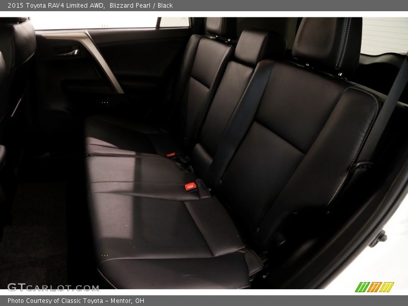 Blizzard Pearl / Black 2015 Toyota RAV4 Limited AWD