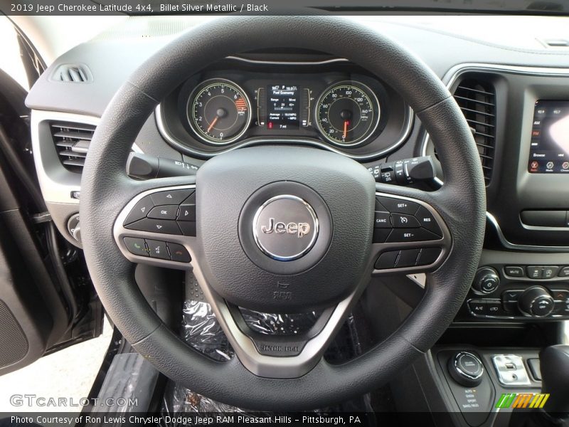 Billet Silver Metallic / Black 2019 Jeep Cherokee Latitude 4x4