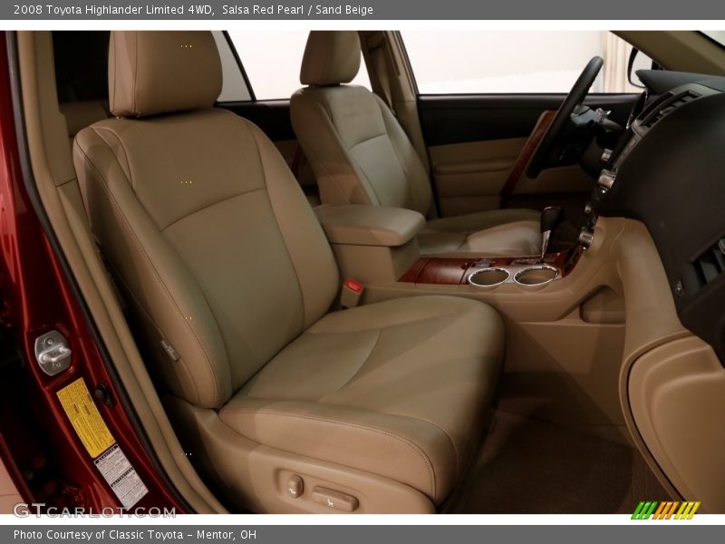 Salsa Red Pearl / Sand Beige 2008 Toyota Highlander Limited 4WD
