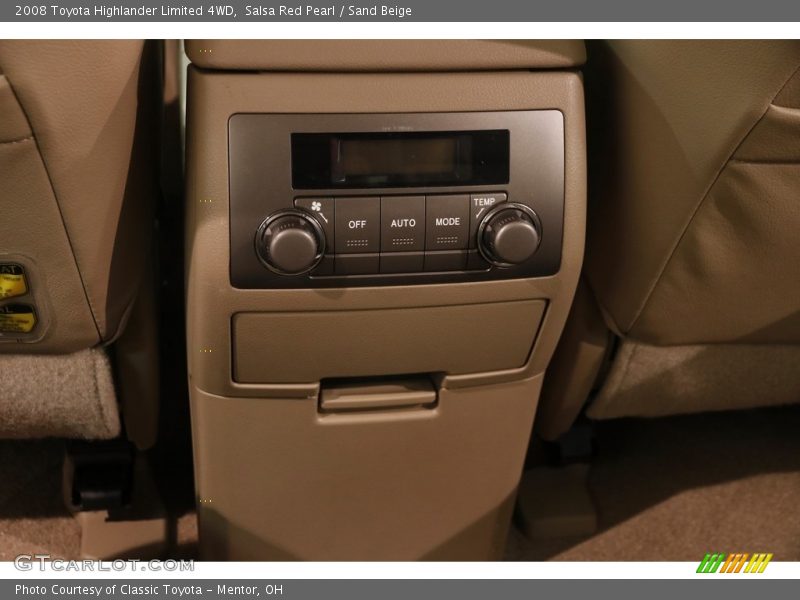 Salsa Red Pearl / Sand Beige 2008 Toyota Highlander Limited 4WD