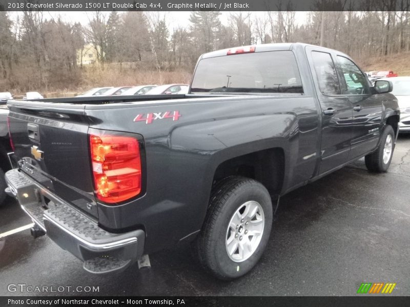 Graphite Metallic / Jet Black 2018 Chevrolet Silverado 1500 LT Double Cab 4x4