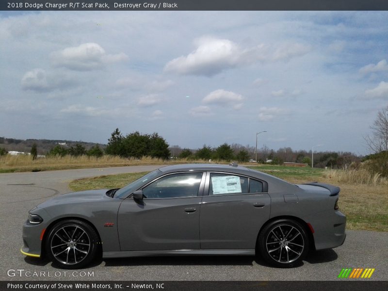 Destroyer Gray / Black 2018 Dodge Charger R/T Scat Pack