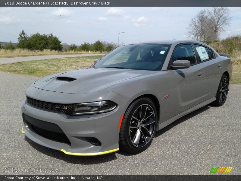 Destroyer Gray / Black 2018 Dodge Charger R/T Scat Pack