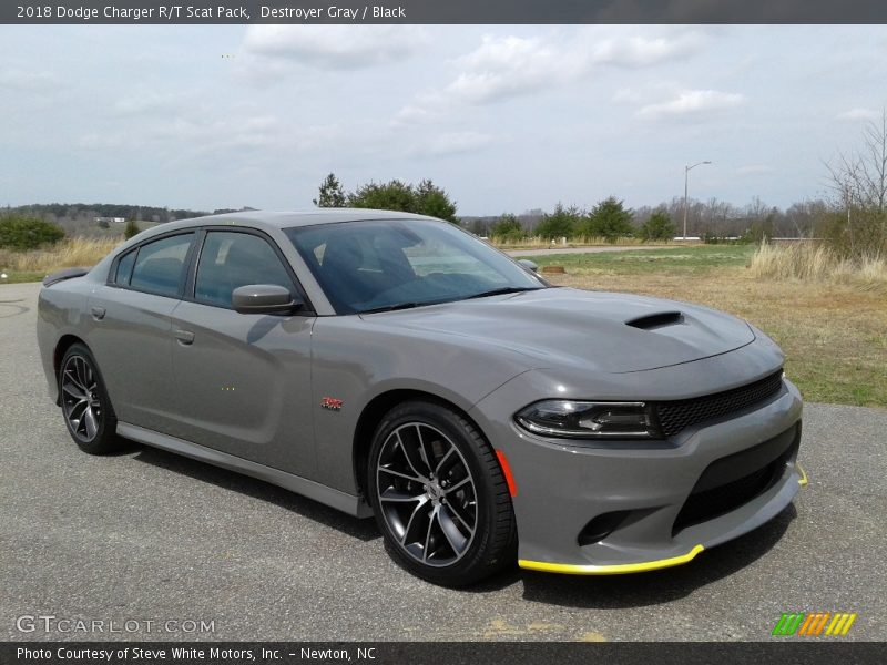 Destroyer Gray / Black 2018 Dodge Charger R/T Scat Pack