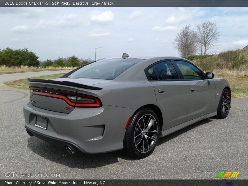 Destroyer Gray / Black 2018 Dodge Charger R/T Scat Pack