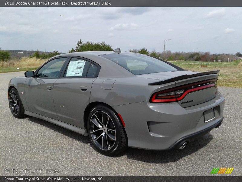Destroyer Gray / Black 2018 Dodge Charger R/T Scat Pack