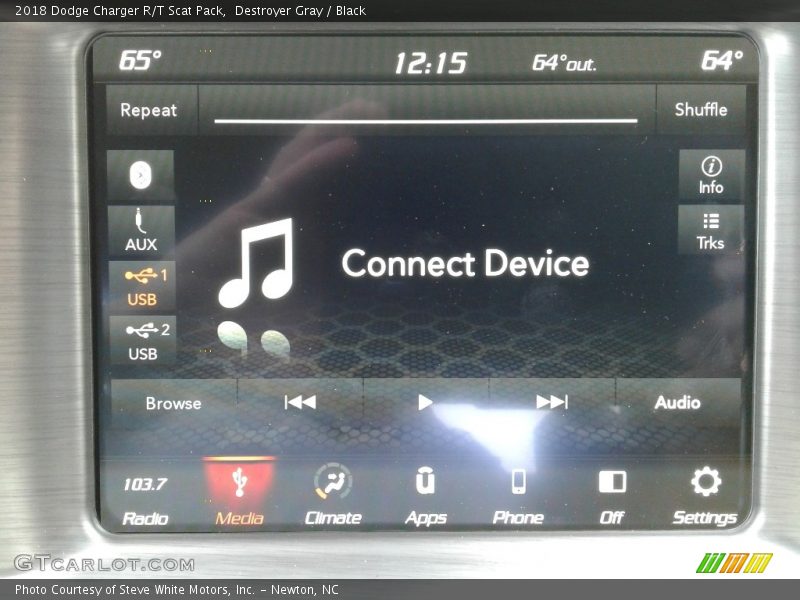 Destroyer Gray / Black 2018 Dodge Charger R/T Scat Pack