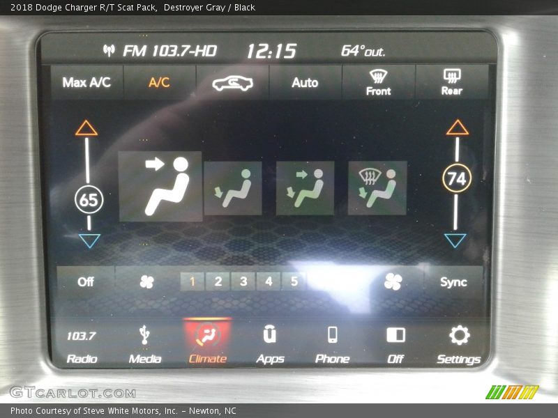 Destroyer Gray / Black 2018 Dodge Charger R/T Scat Pack