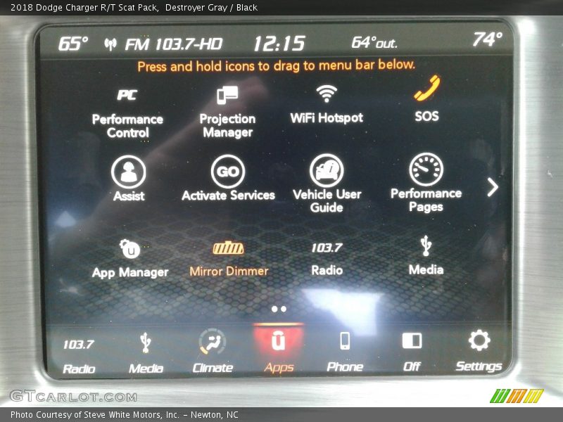 Destroyer Gray / Black 2018 Dodge Charger R/T Scat Pack