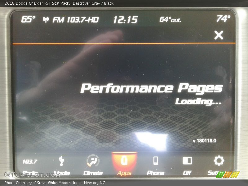 Destroyer Gray / Black 2018 Dodge Charger R/T Scat Pack