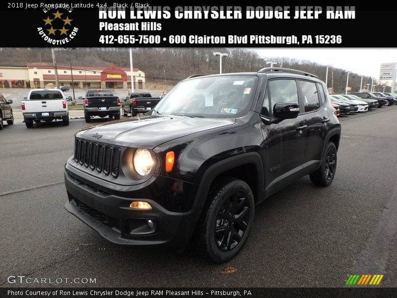 Black / Black 2018 Jeep Renegade Latitude 4x4