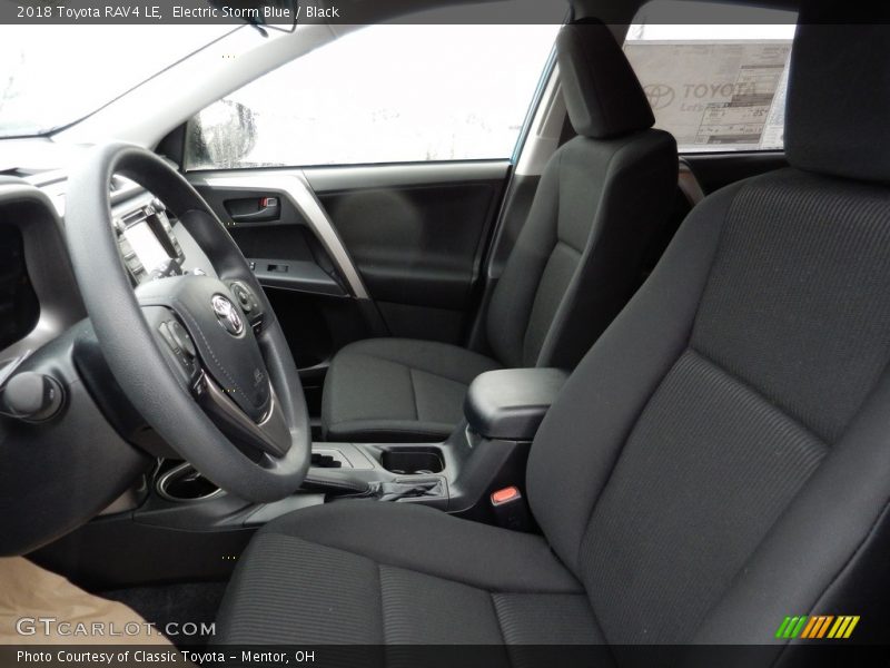 Electric Storm Blue / Black 2018 Toyota RAV4 LE