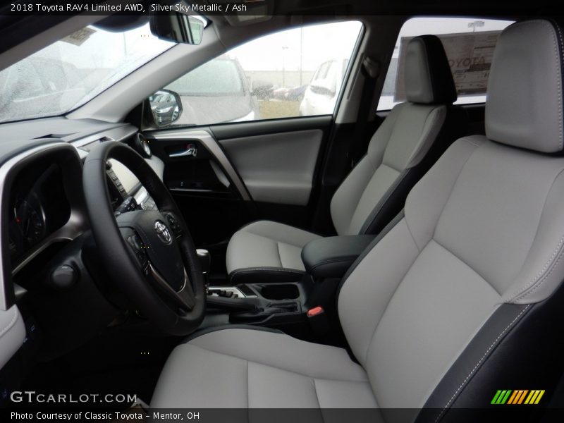 Silver Sky Metallic / Ash 2018 Toyota RAV4 Limited AWD