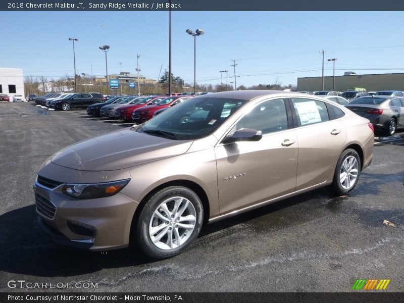 Sandy Ridge Metallic / Jet Black 2018 Chevrolet Malibu LT