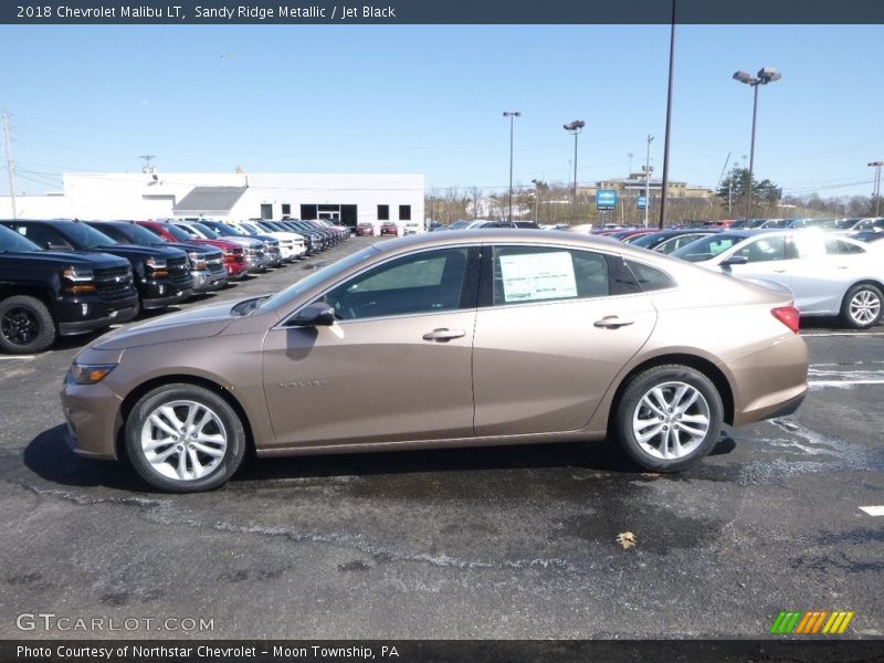 Sandy Ridge Metallic / Jet Black 2018 Chevrolet Malibu LT