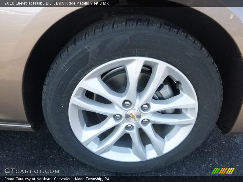 Sandy Ridge Metallic / Jet Black 2018 Chevrolet Malibu LT