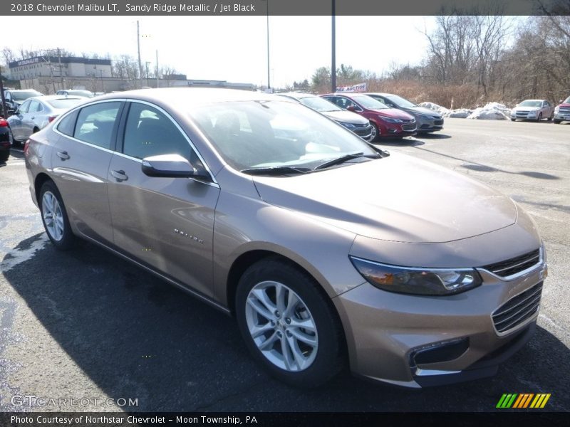 Sandy Ridge Metallic / Jet Black 2018 Chevrolet Malibu LT