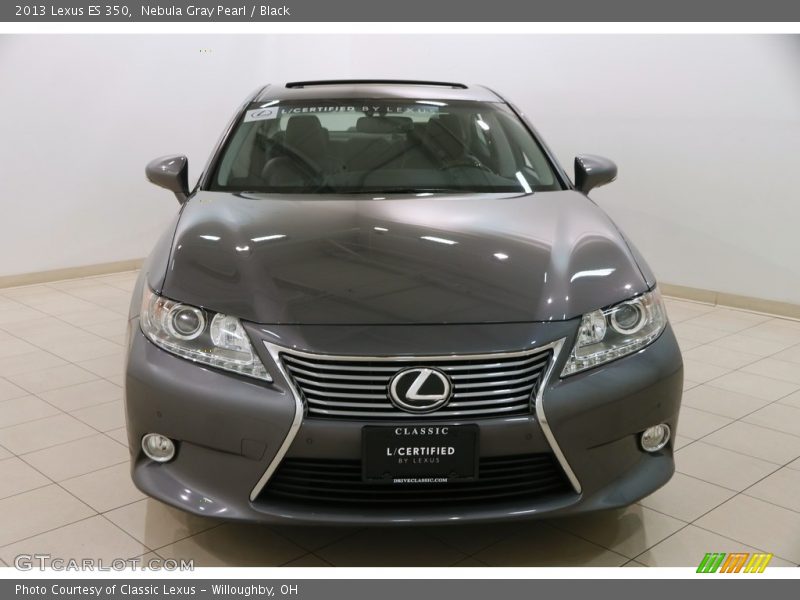 Nebula Gray Pearl / Black 2013 Lexus ES 350