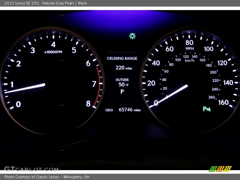Nebula Gray Pearl / Black 2013 Lexus ES 350