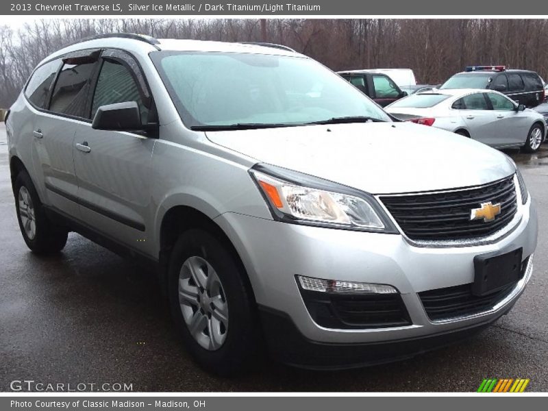 Silver Ice Metallic / Dark Titanium/Light Titanium 2013 Chevrolet Traverse LS