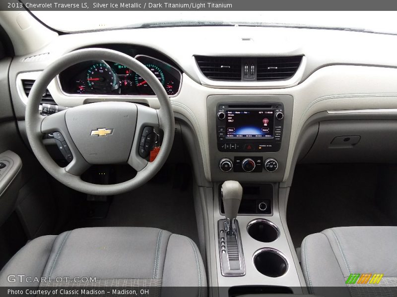 Silver Ice Metallic / Dark Titanium/Light Titanium 2013 Chevrolet Traverse LS