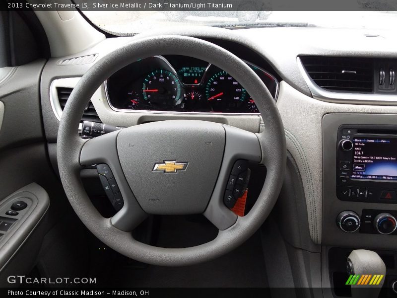 Silver Ice Metallic / Dark Titanium/Light Titanium 2013 Chevrolet Traverse LS
