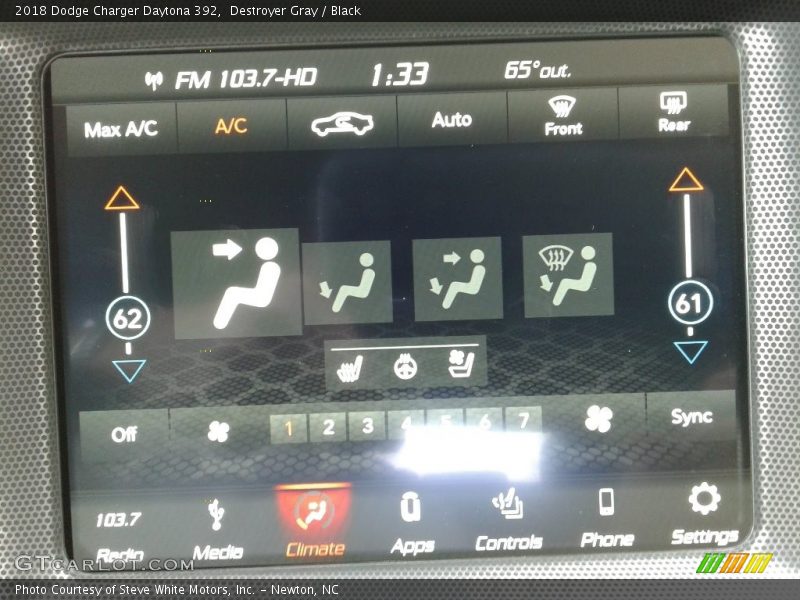 Destroyer Gray / Black 2018 Dodge Charger Daytona 392