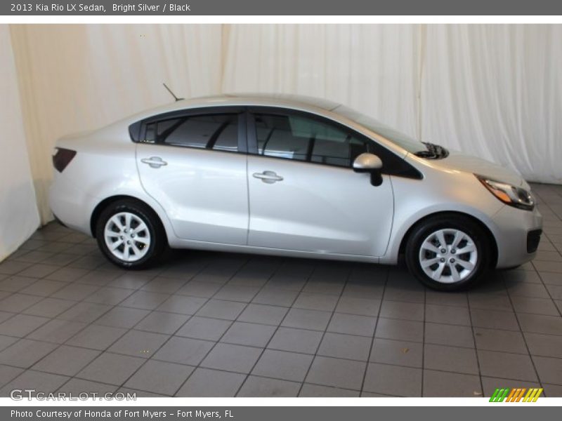 Bright Silver / Black 2013 Kia Rio LX Sedan